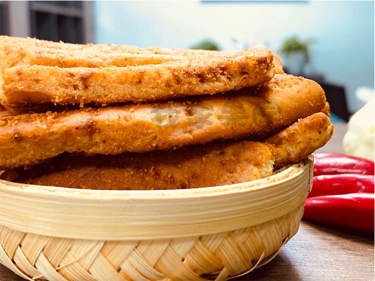 辣馕片馕锅巴辣味孜然味烤馕120g袋休闲零食小吃香辣味烤馕片128g10袋