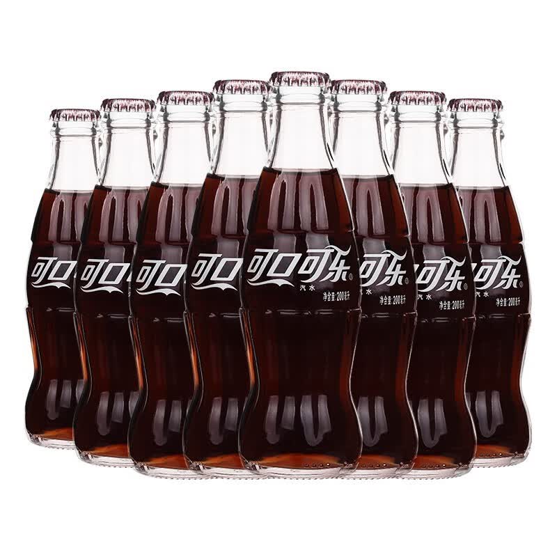 可口可乐小瓶老式玻璃瓶装碳酸饮料可乐雪碧芬达橙味苹果味怀旧聚会