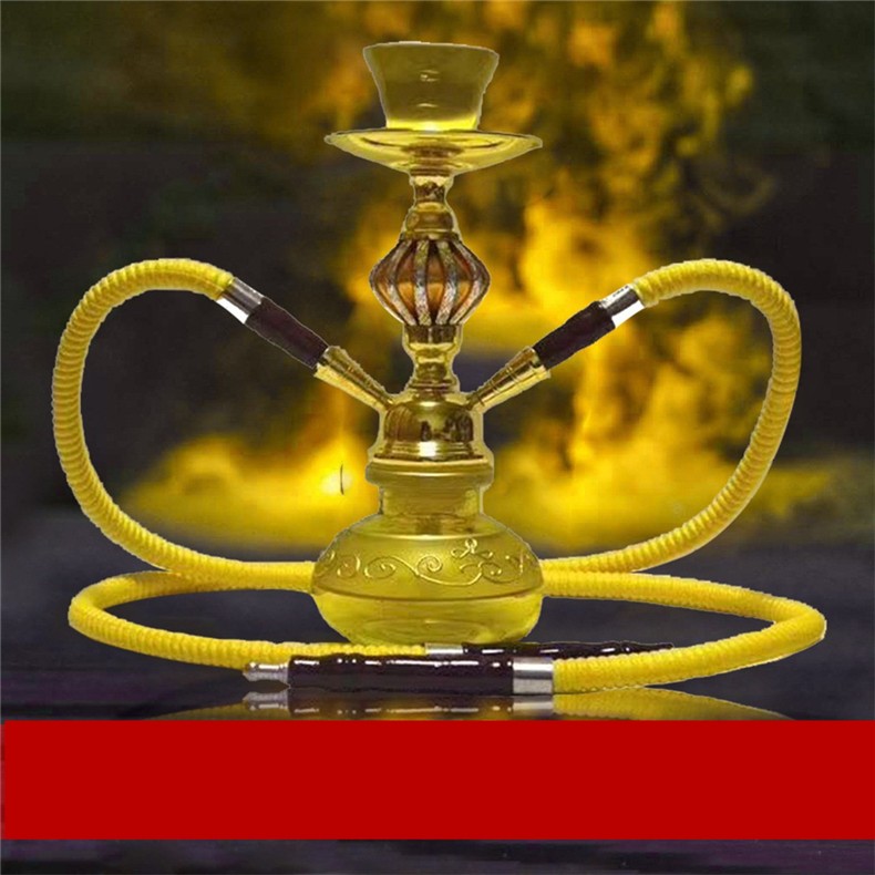 afang艾方双管水烟壶大号清吧ktv夜店夜场专用水烟筒全套酒吧加特林大