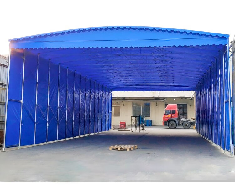 推拉棚户外移动推拉大型帐篷夜市仓库棚排档棚子防疫移动棚伸缩折叠