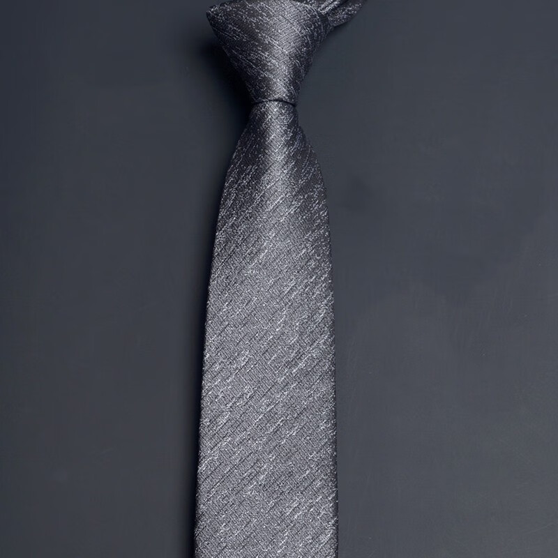 gilfunmar品牌轻奢高档领带男正装商务结婚真丝桑蚕丝6cm礼盒蓝色