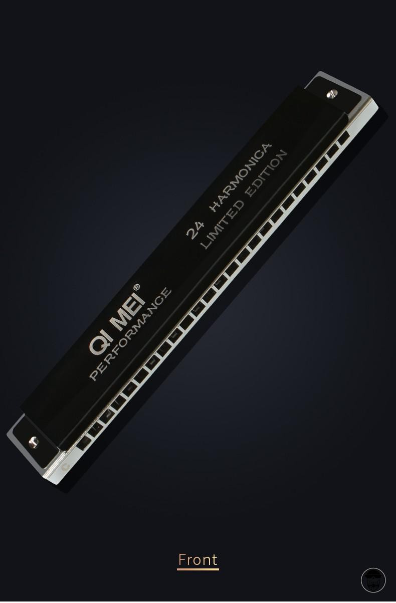 奇美单音口琴24孔铜格版s1初学者学生用c大调演奏级口琴24孔铜格版