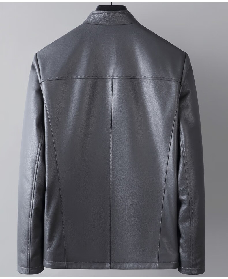 walker shop品牌皮夹克男士真皮立领休闲外套男山羊皮衣软面加厚保暖