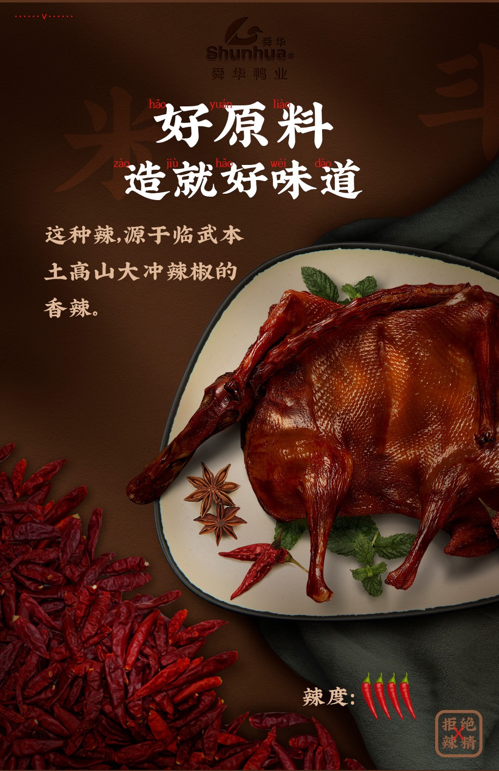 【舜华】临武鸭湖南特产送礼熟食酱鸭板鸭休闲零食小吃 酱板鸭350g 香