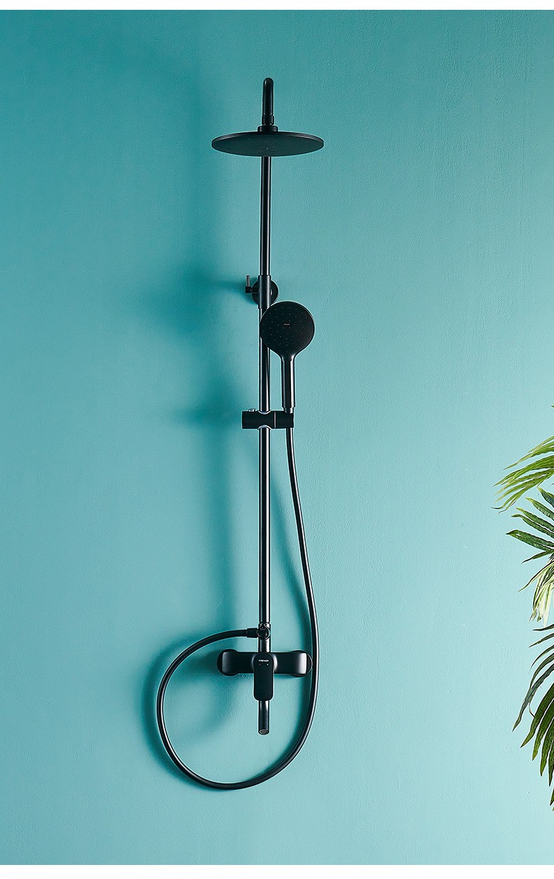 法恩莎(faenza)浴室洗澡空气增压淋沐浴冲凉花洒手持全套装 可旋转