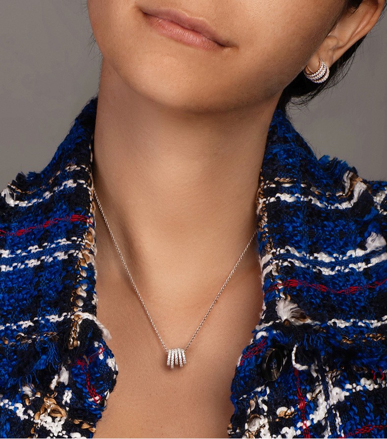 【品牌官方直售】apm monaco多圈转运小蛮腰项链女银饰 吊坠颈链 礼物