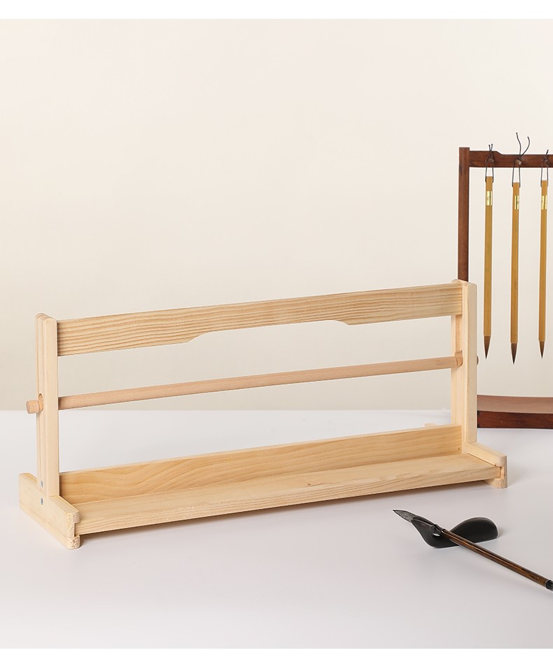 御书房长卷架长卷宣纸实木架卷纸架子毛笔字书法国画宣纸架宣纸收纳