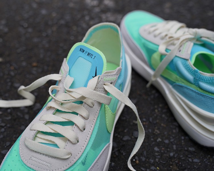 nikewaffleone耐克小sacai灰绿蓝复古女休闲跑步鞋dc2533401dc25