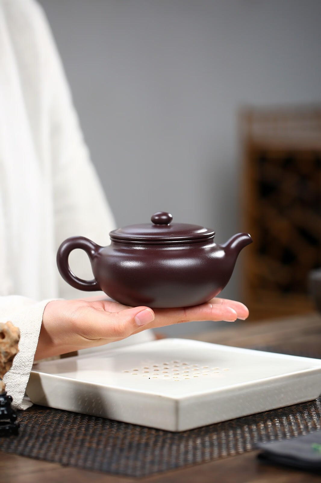 玺翰雅宜兴紫砂壶正宗名家戚志君纯全手工仿古壶泡茶壶原老紫泥家用会