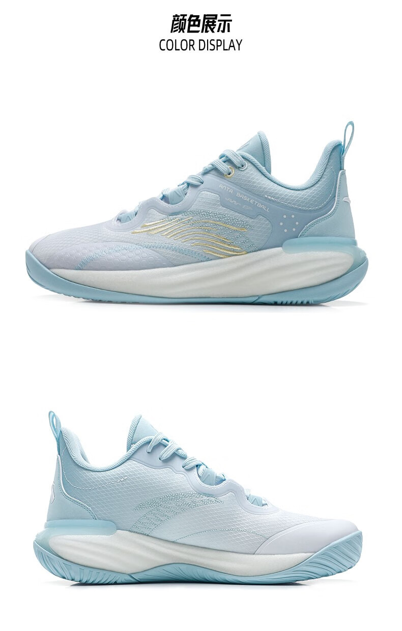 安踏水泥泡泡篮球鞋男2022新款男士缓震硬地克星低帮球鞋秋冬防滑耐磨
