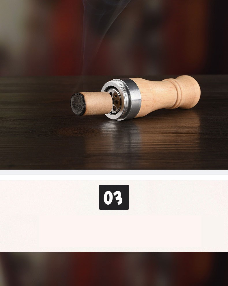 玉石艾灸棒便携式家用随身灸脸部手持温灸棒面部美容艾灸按摩棒