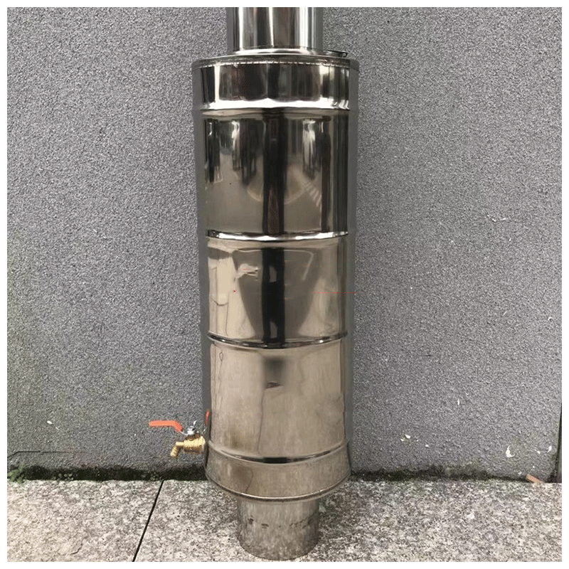 家用农村烤火炉回风炉柴火灶配件不锈钢水箱烟管水箱烟囱水箱烧水烟管