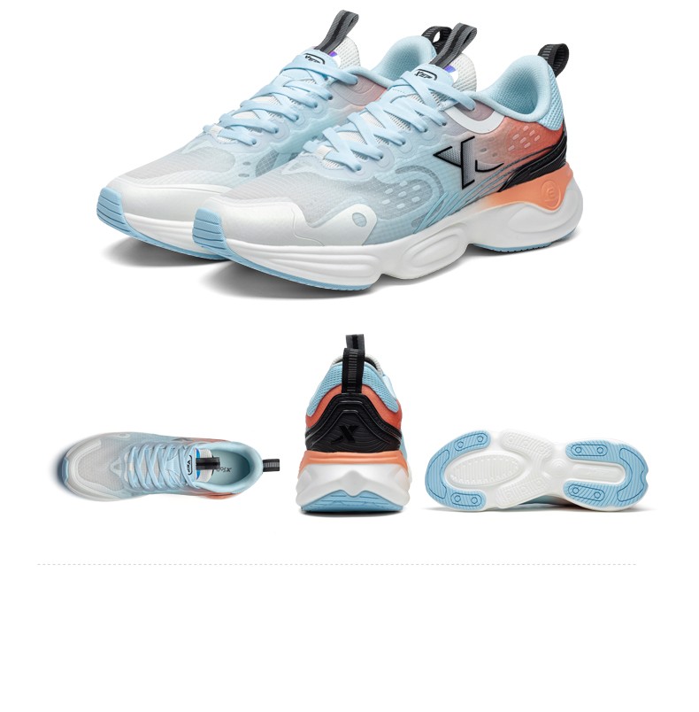 聚能弹特步跑步鞋男2022夏季网面透气运动鞋减震回弹跑鞋男鞋