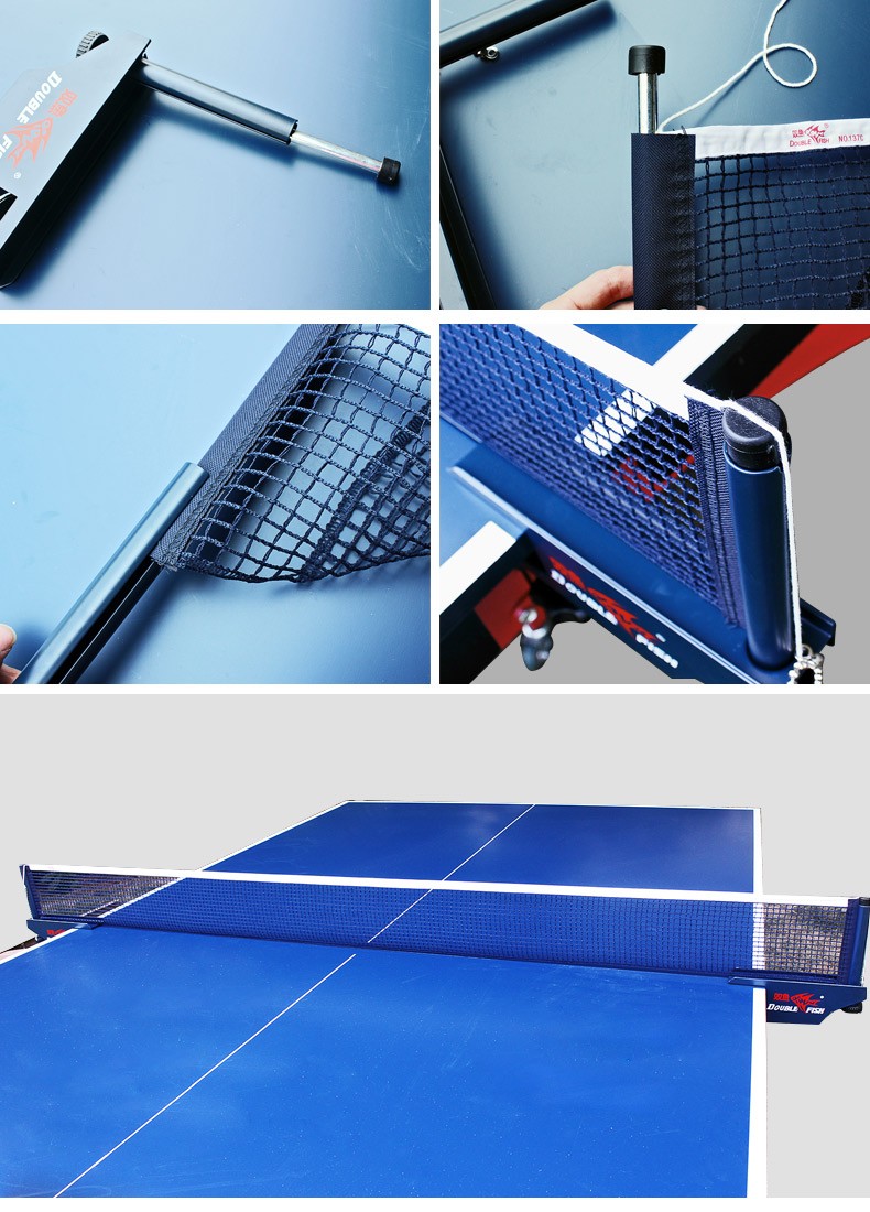 双鱼乒乓球网架套装含网室内标准比赛乒乓球台网架乒乓球桌网柱924