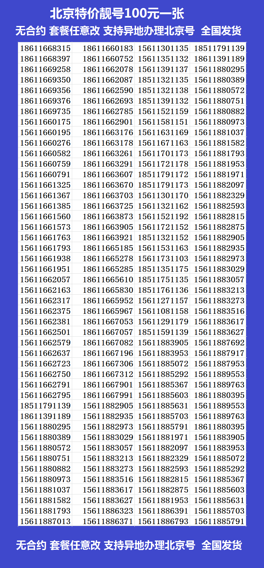 中国联通北京手机靓号北京手机号码卡手机电话卡腾讯大王卡花卡豹子号