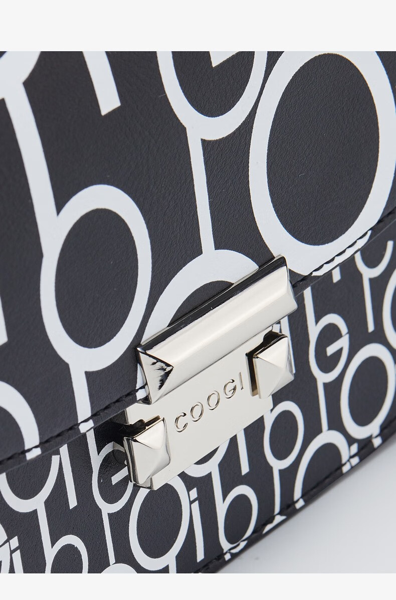 coogi奢侈品牌包包女包新品女士单肩包女时尚撞色链条斜挎包新年情人