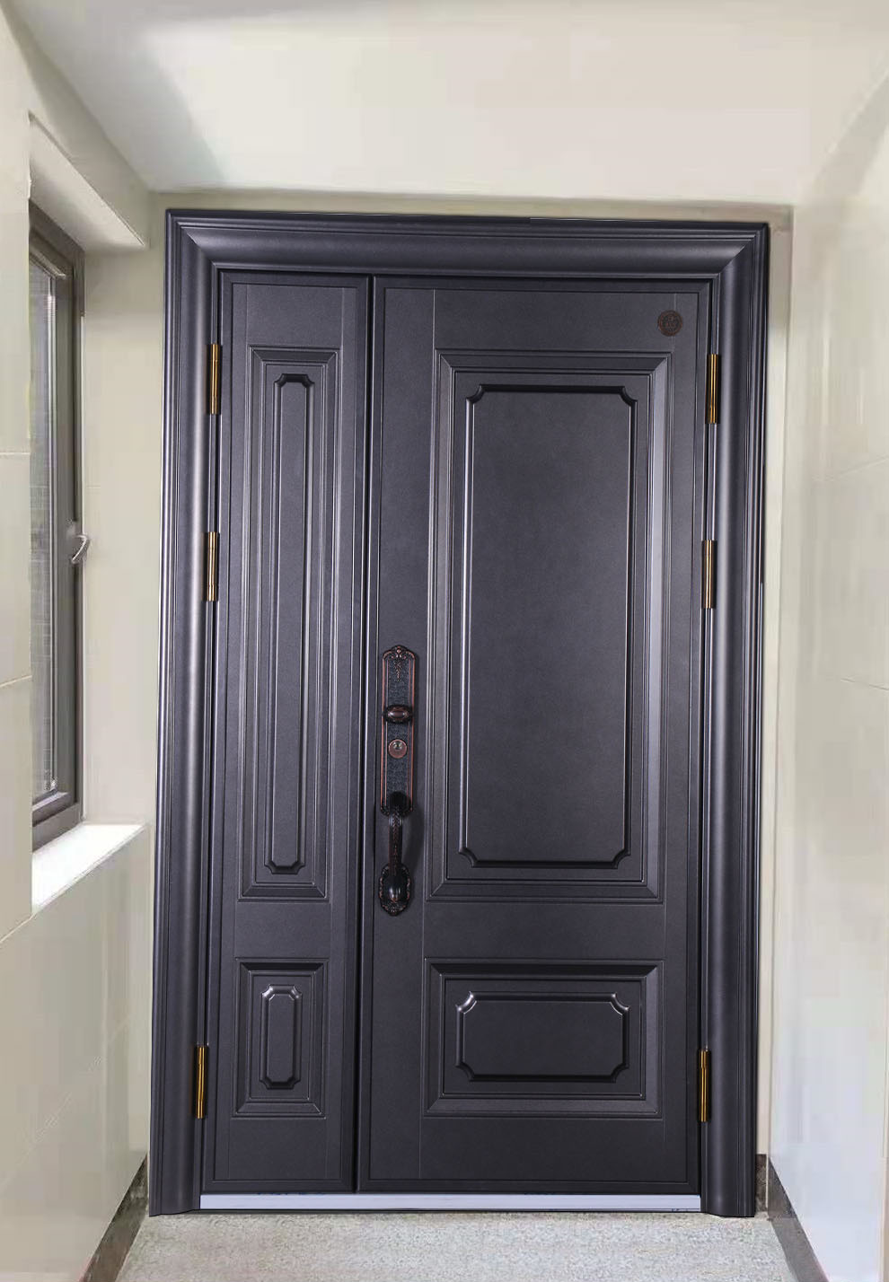 防盗门甲级进户门定制高端门入户子母门安全门简约门可选配智能锁客厅