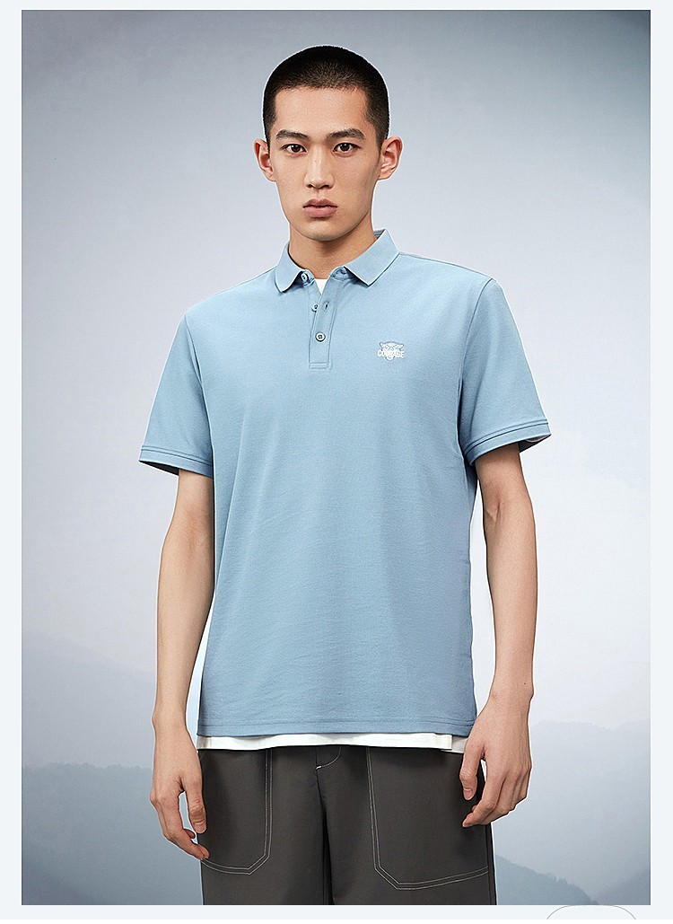 hla海澜之家短袖polo衫男22夏季新品短袖男先锋系列商务舒适字母刺绣