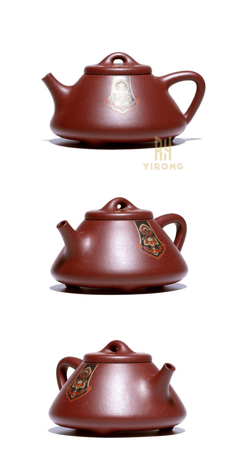 易蓉宜兴名家周洪星手制紫砂壶原矿紫泥错金银泡茶壶高档茶具套装国工