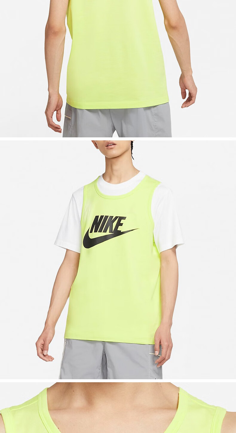 nike耐克男装2021夏季新款篮球跑步训练运动无袖t恤ar4992ar