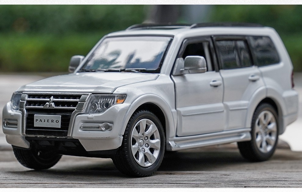 jkm 1/32三菱帕杰罗越野车汽车模型仿真合金小汽车玩具 三菱帕杰罗