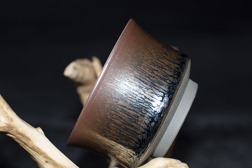 非遗传承人 陆承贵【正气竹节杯】建阳建盏茶具非实物拍照口径6.9高4.