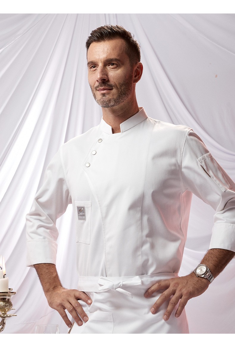 珺赢pfatstetn酒店厨师工作服男饭店厨师服定制短袖厨师长高档餐饮女