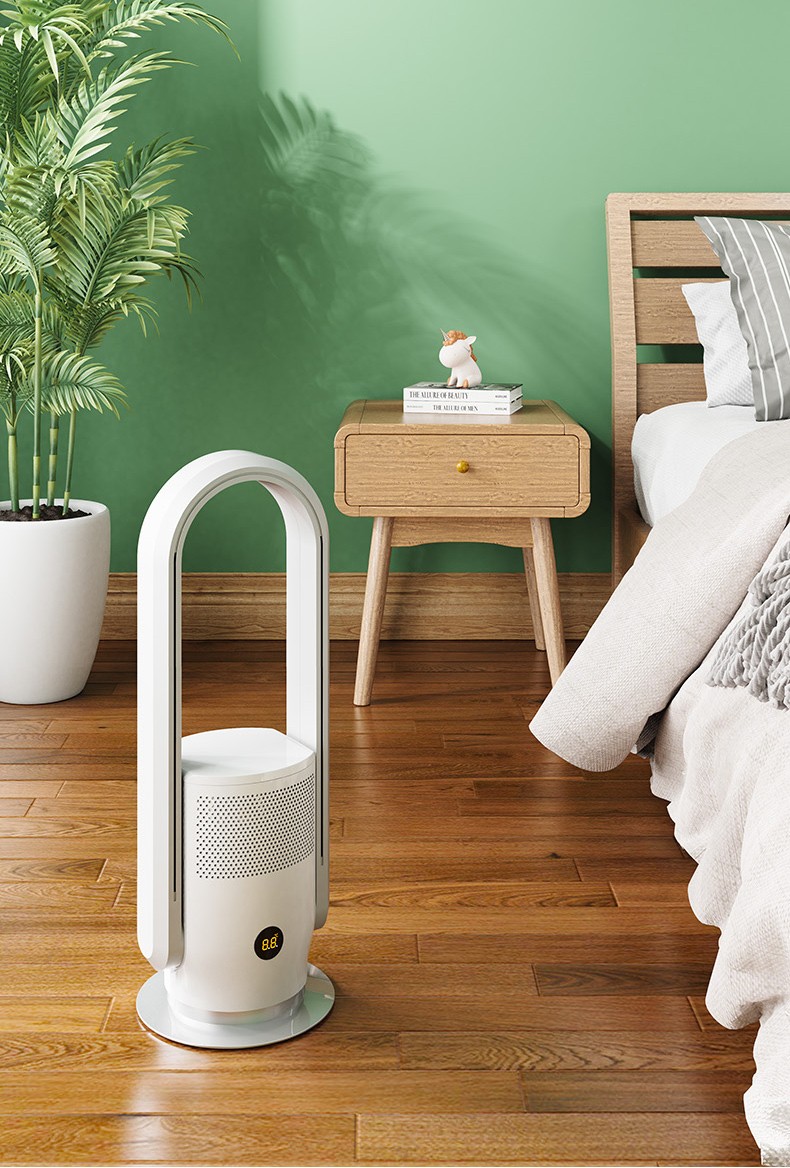 松下(panasonic)无叶风扇变频家用电风扇冷暖两用落地扇负离子空气