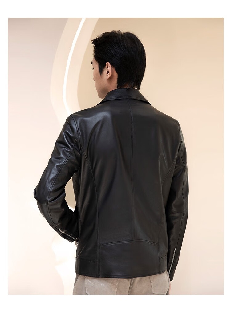 【预售】威可多vicutu男士皮衣春秋新款轻便舒适保暖时尚修身机车夹克