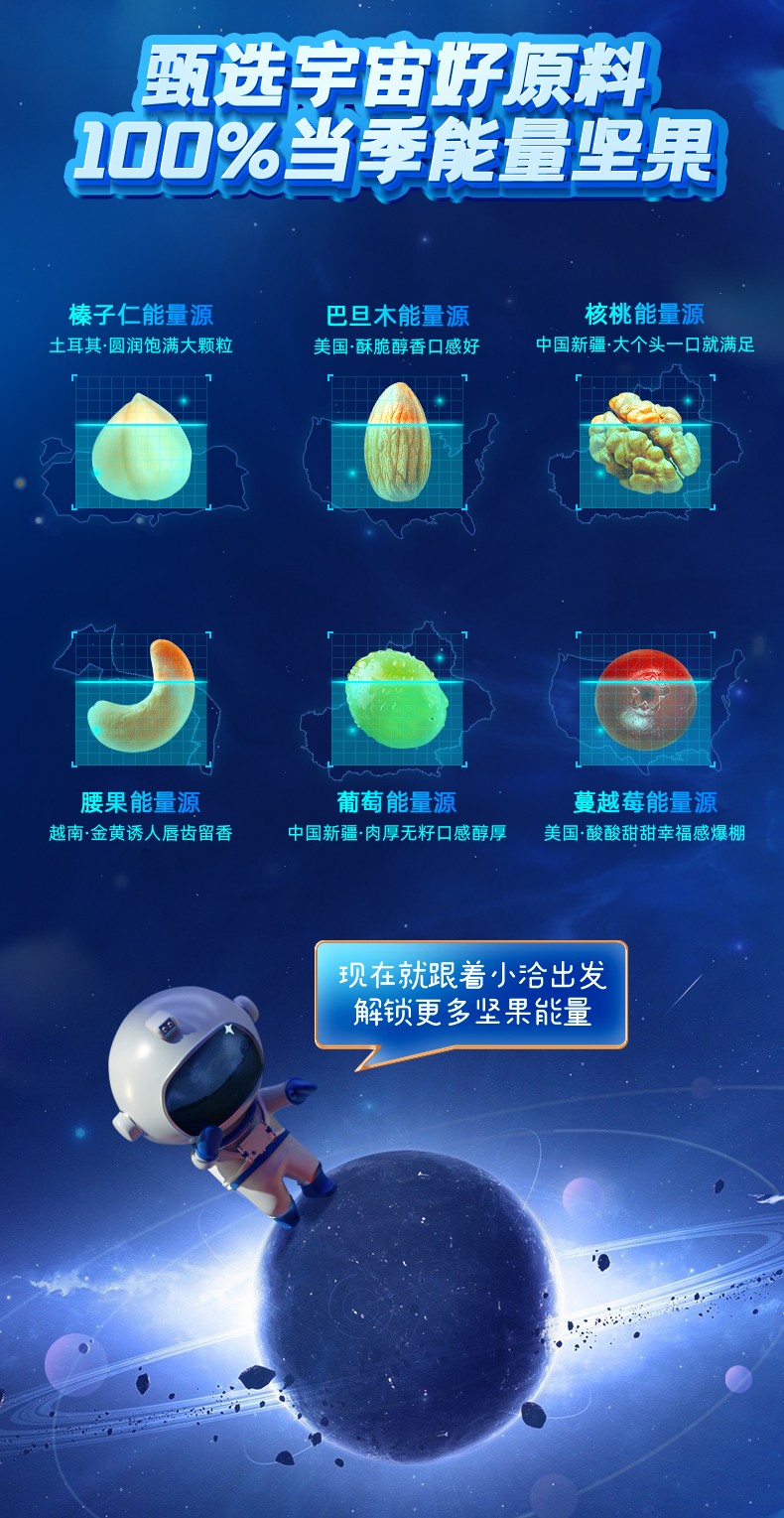 88759-洽洽 每日坚果礼盒750g核桃腰果干果组合年货礼盒团购 750g/30袋-详情图