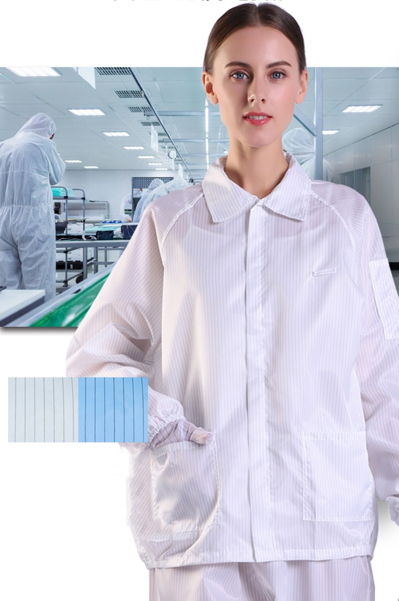 珺赢pfatstetn防静电衣服短款上衣无尘食品电子厂富士康白色蓝色男女