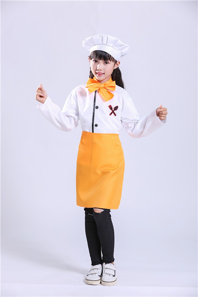 幼儿园小厨师演出服角色扮演亲子服装儿童摄影服少儿厨师职业套装