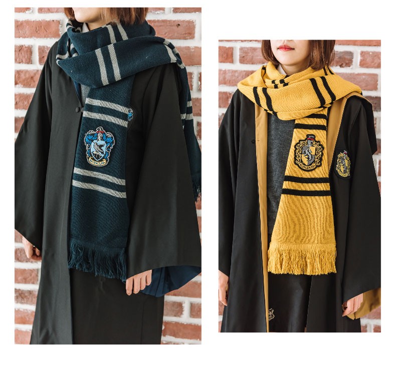 cinereplicas哈利波特周边围巾霍格沃茨学院刺绣徽章柔软腈纶加长围巾