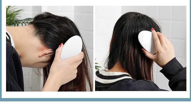 日式头部按摩洗头刷神器懒人便携梳理刷子抓头器清洁硅胶洗头按摩梳