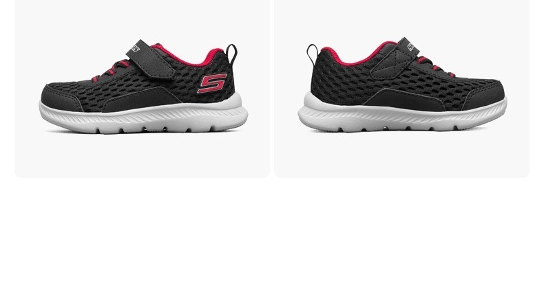 skechers斯凯奇男童鞋轻便舒适休闲鞋透气缓震运动鞋400045n黑色21