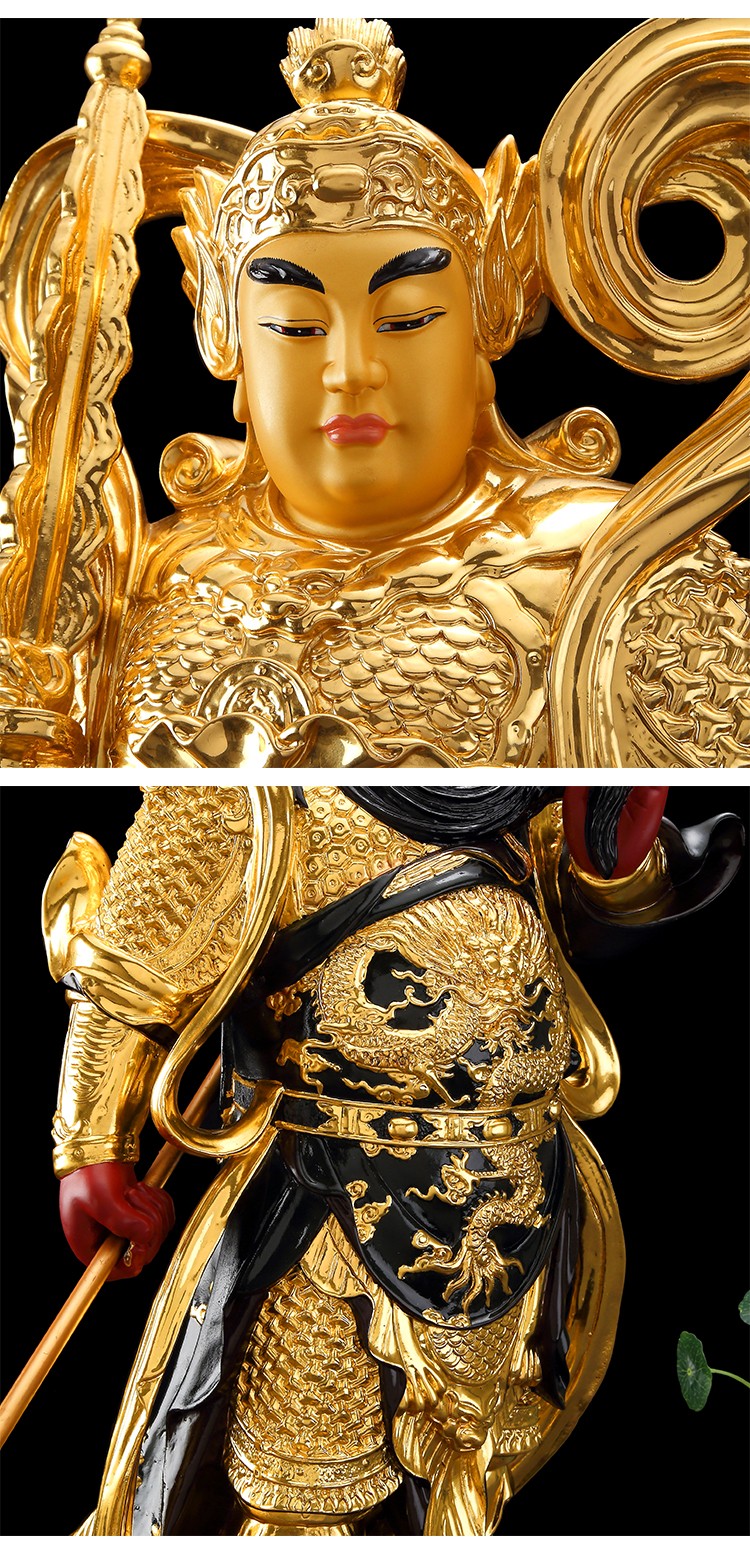 盛凡 韦陀佛像 纯铜韦陀佛像摆件伽蓝护法佛像韦驮菩萨护法佛像 韦陀