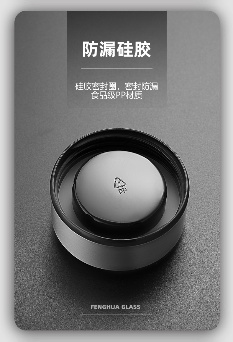 卡西诺玻璃杯水杯男女士双层便携家用泡茶杯子过滤透明随手杯定制男生