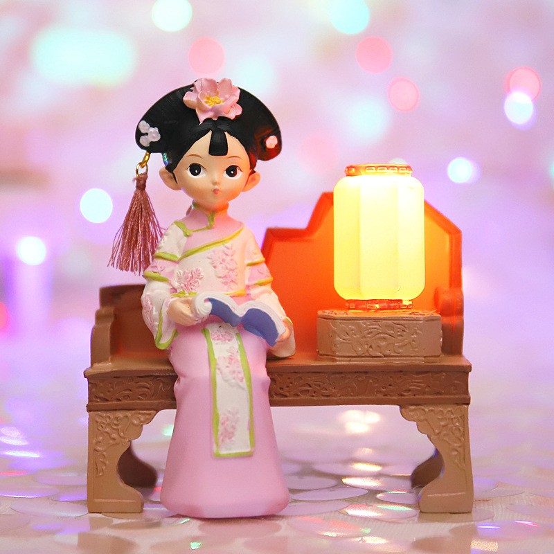 故宫娃娃我是格格宫廷古风汉服少女摆件送女友闺蜜中国风手办生日礼物