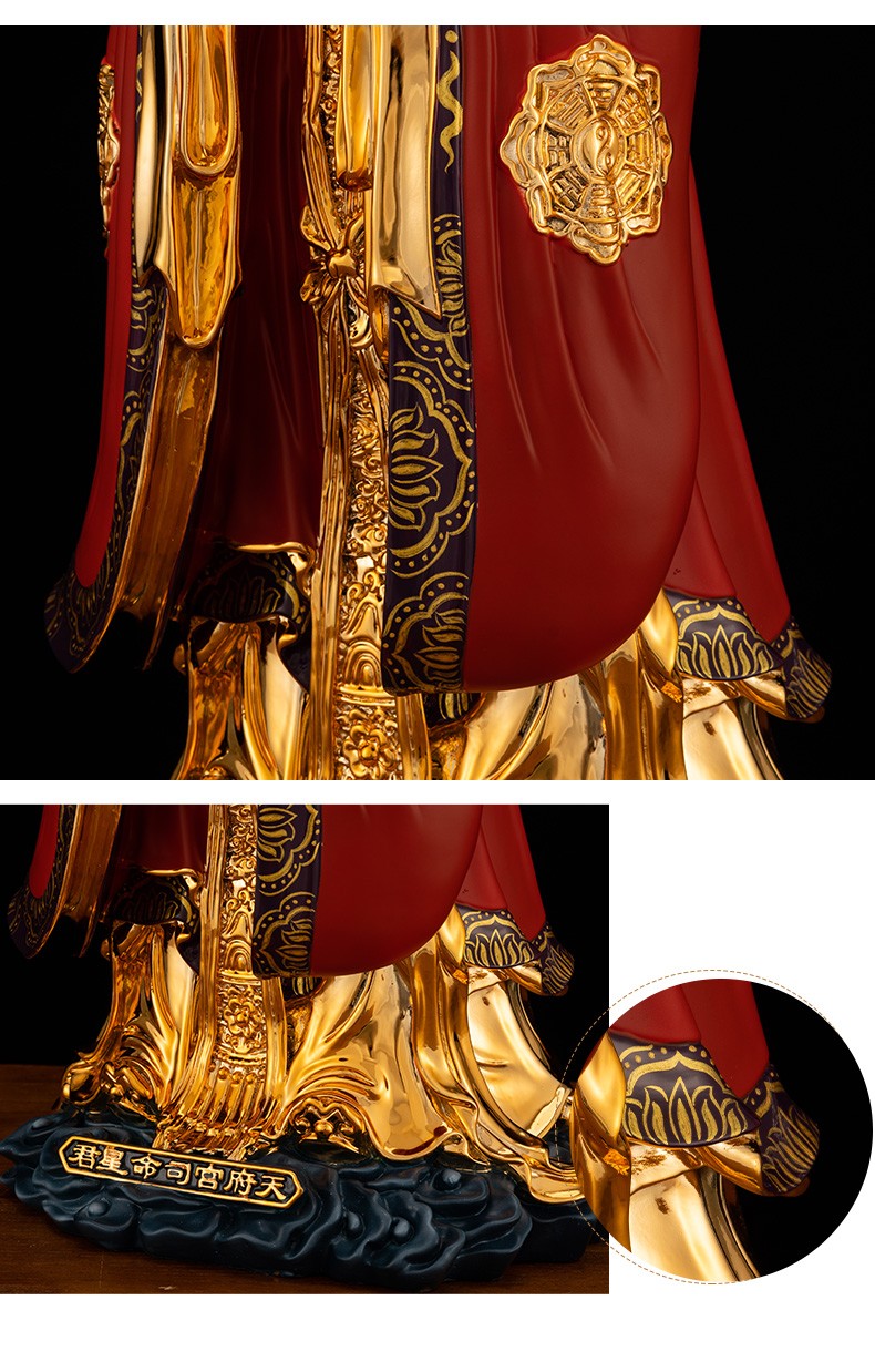 三漫陀纯铜南斗六星君神像南斗星君道教家用供奉摆件南极长生大帝天府