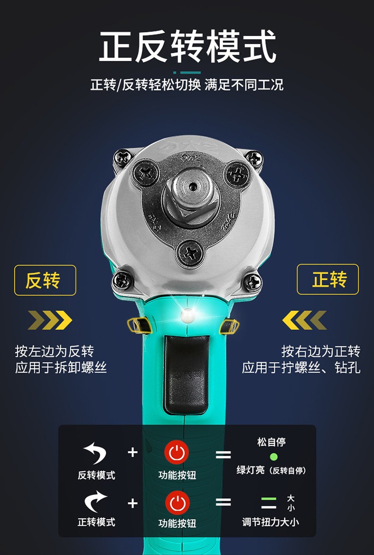 大艺电动扳手电钻充电手电钻裸机电动工具20v无刷电动风炮工具套装