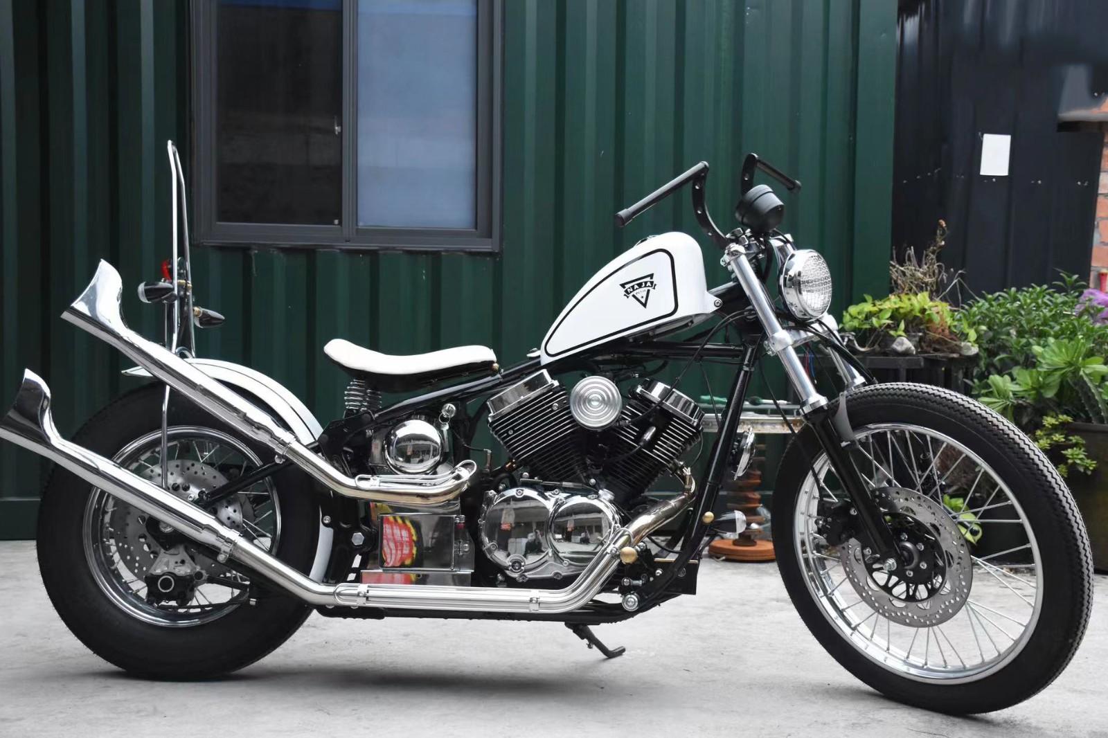 适用于柴特娜迦250naja改装车把龙头手把方向把握把复古改装零式g款