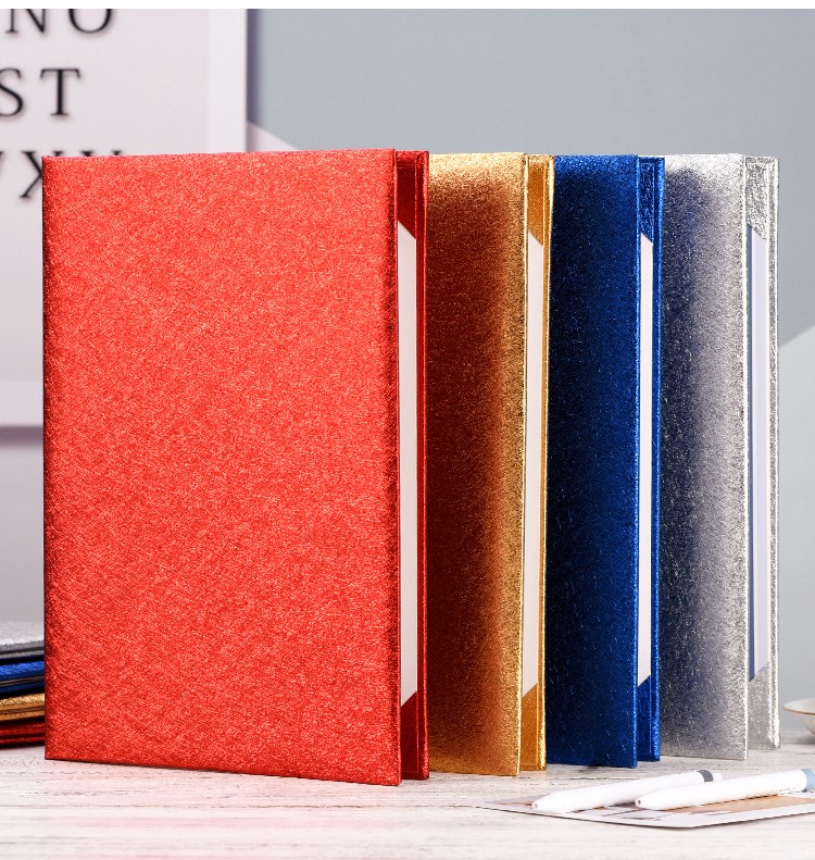 fgacct朗诵夹婚庆主持演讲本晚会主持致辞本夹多功能文件夹签约本红色