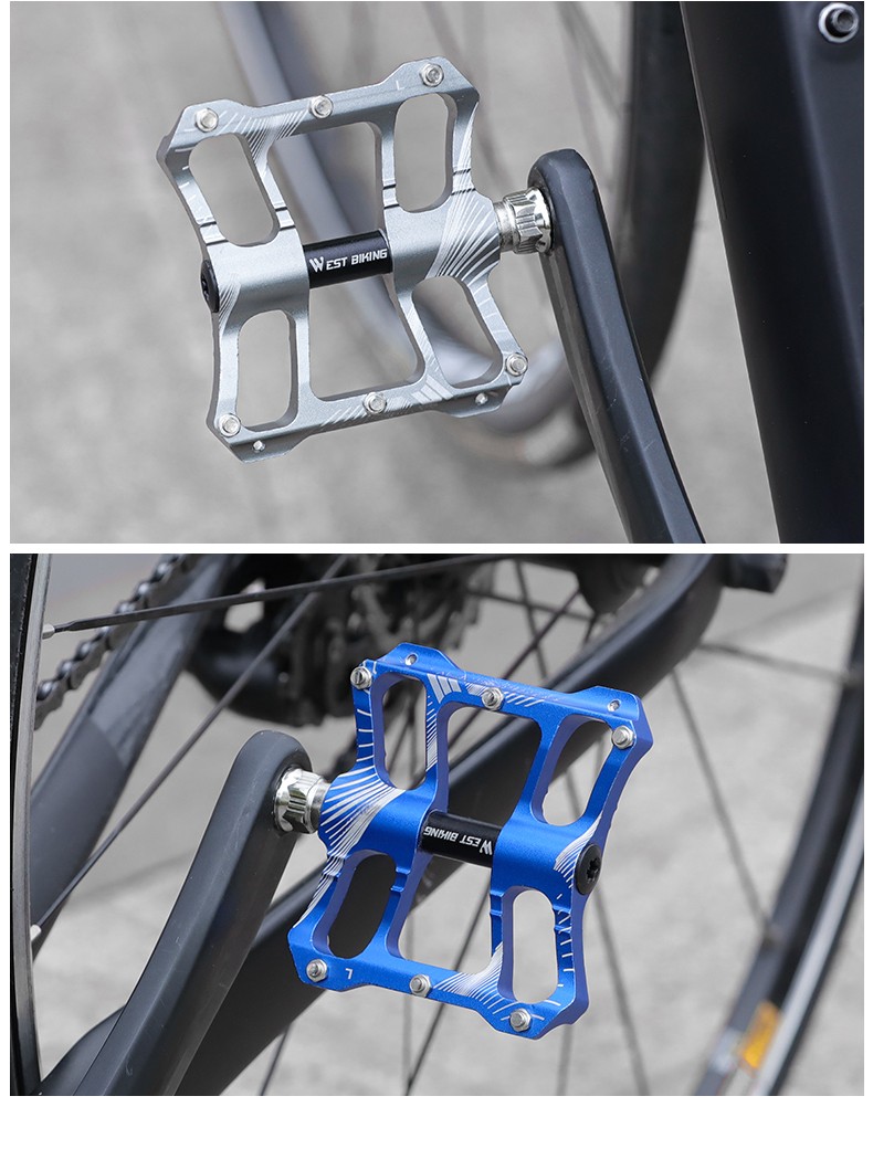 西骑者westbiking自行车脚踏铝合金公路山地车脚蹬子培林防滑脚瞪骑行