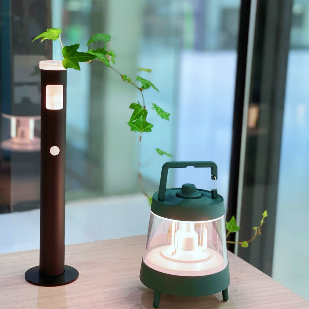 新特丽户外露营氛围台灯防水帐篷灯调光夜灯驱蚊灯营地灯140020绿色含