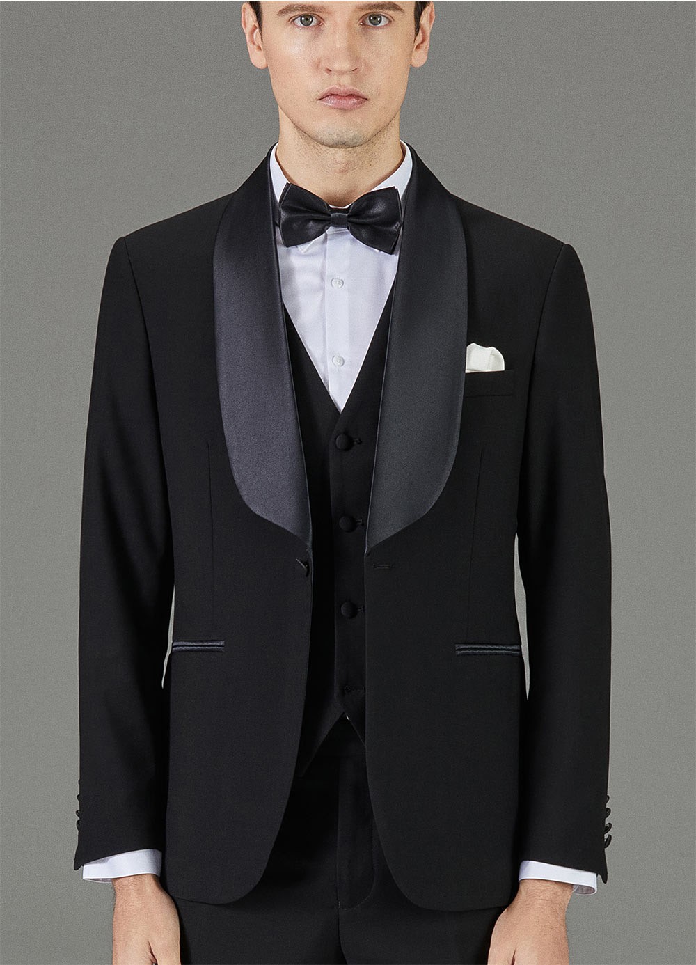 菲伊斯莉 西服套装男士西装高级感礼服青果领伴郎服轻奢潮牌新郎结婚