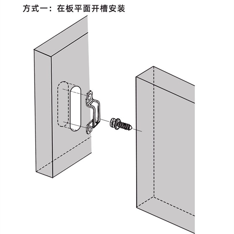 er gu)隐形二合一连接件家具连接件组装隐藏式连接件子母暗藏滑扣件挂