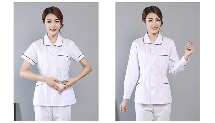 菡卿hanqing分体护士服短袖女套装长袖医院牙科宠物诊所美容家政月嫂