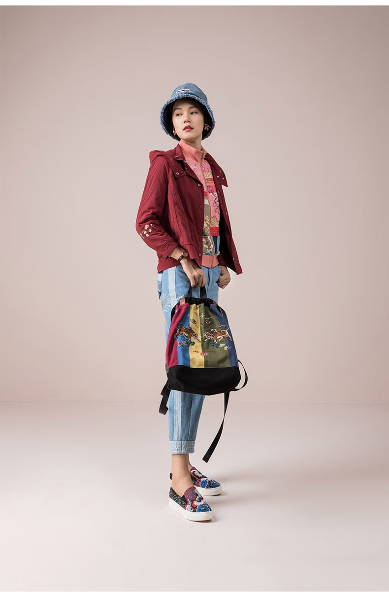 渔牌女装牛仔裤2022年女新款收腰洗水纯棉全棉休闲九分裤fgec6006 浅