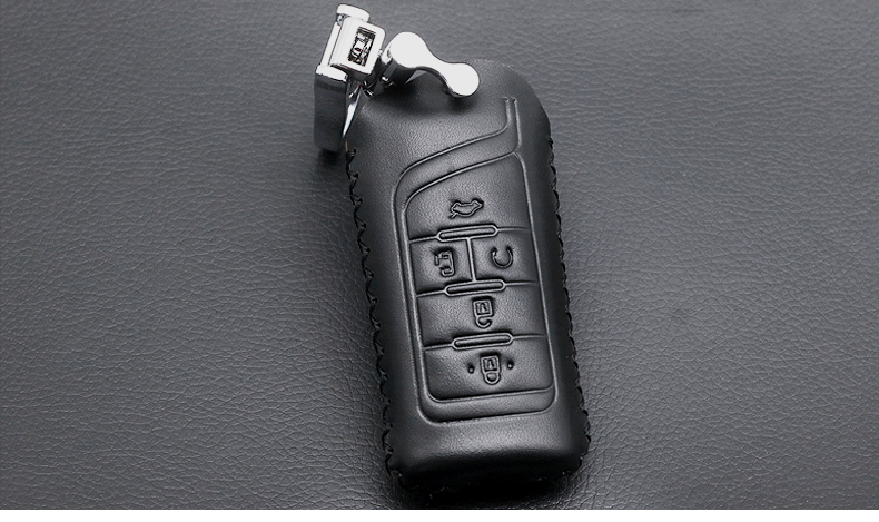 传祺gm8钥匙包传奇gm8锁匙套广汽gm8真i皮智能遥控壳改装专用装饰qefh