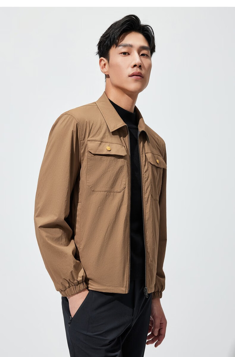 七匹狼黄宗泽同款超跑联名夹克男外套立领双面穿男装衣服运动服306